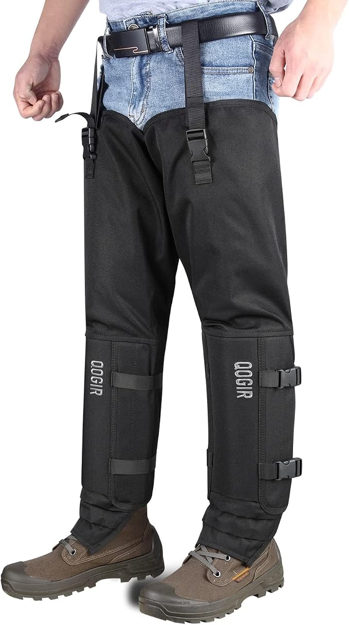 Snake Chaps: Snake Gaiters for Men Offer Snake Bite Protection from Ankle to Thigh
