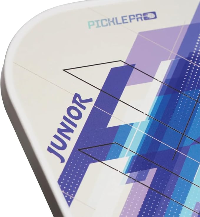 PicklePro Pickleball Paddles with Cover – Lightweight Fiberglass Pickleball Paddle for Kids, Youth & Beginners, Cushioned Grip, 13mm Honeycomb Core, Indoor & Outdoor Racket, USAP Approved