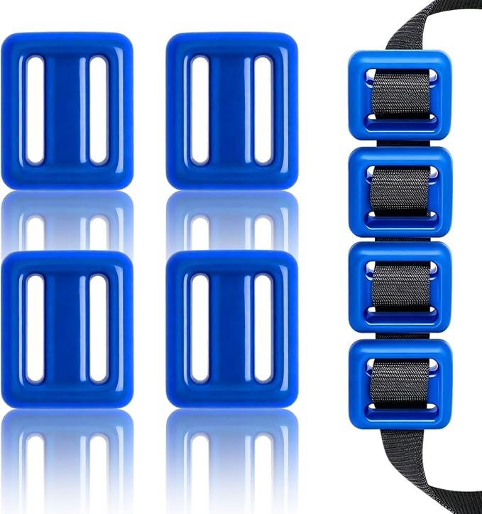 4 Pcs Scuba Weight Belt,Diving Weight Belt with Metal Block Buckle Coated Dive Weights Nylon Dive Belt Suitable for Free Diving