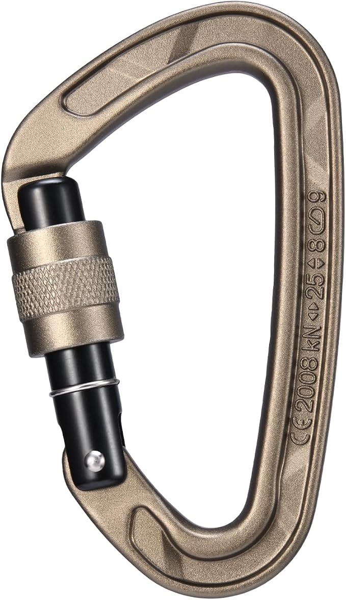 KAILAS Locking Carabiner CE Certified Oval Constructed Rock Climbing Mountaineering Rescure Standard Alumimun 25KN