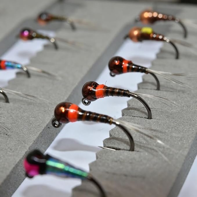 24/36/50/66 Premium Hand Tied Fly Fishing Flies Assortment | Waterproof Fly Boxes | Dry, Wet, Nymphs, Streamers, Wooly Buggers, Terrestrials | Trout, Bass Lure Set, Kit, Gift