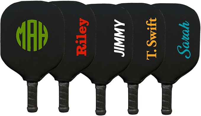 Personalized Pickleball Paddle Cover, Customizable Pickleball Racket Cover, Paddle Case