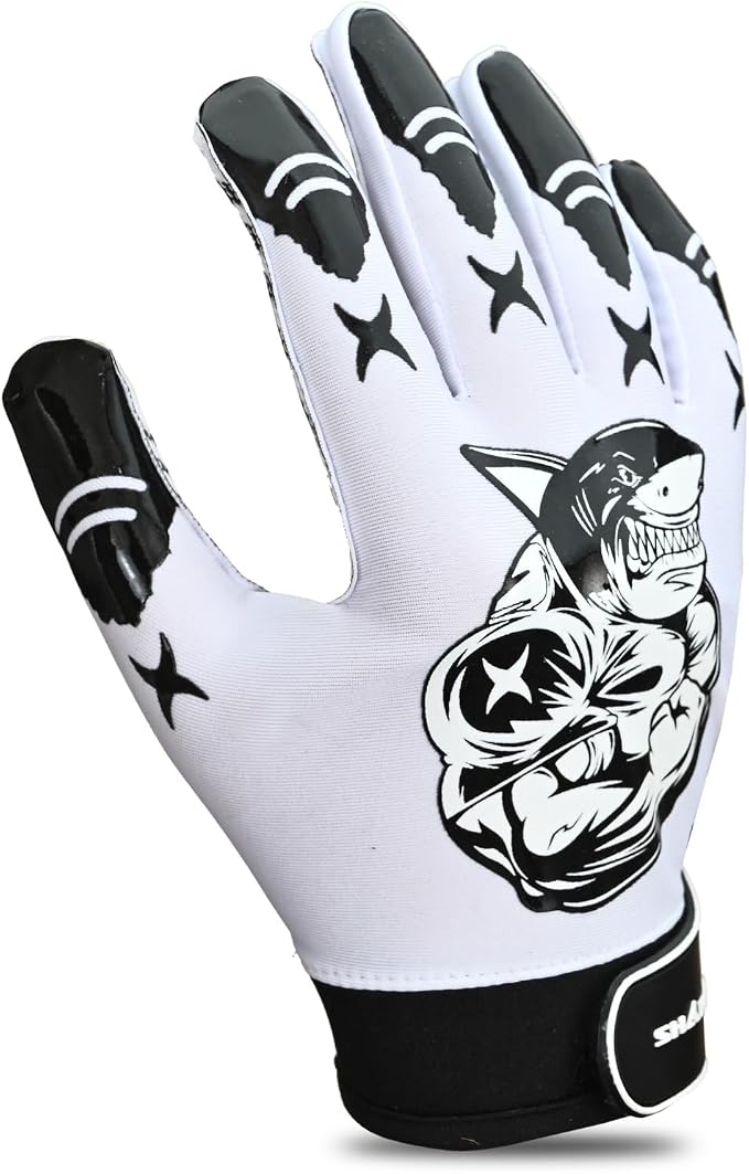Non-Slip Tacky Football Gloves Ball Feel Sensation, Football Receiver Gloves in Youth, Adult, and Kid Sizes, Ultra Sticky Silicone Strong Palm Grip