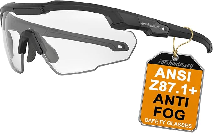 HTS HUNTERSKY Ballistic Tactical Shooting Glasses ANSI Z87+ UV400 Protective Eyewear