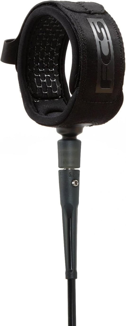 FCS All Round Essential Leash | Lightweight & Durable Surf Leash for 2-8ft Waves, in-Cuff Silicone Grip, Easy-Release Tab