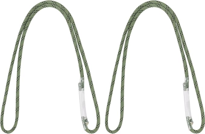 1/4 Inch Pre-Sewn Prusik Loop 24 Inch, Premium Aramid Nylon Hybrid Cord 12kN, Superior Heat Abrasion Resistant Rope Loop for Arborist Rescue Outdoor Rigging