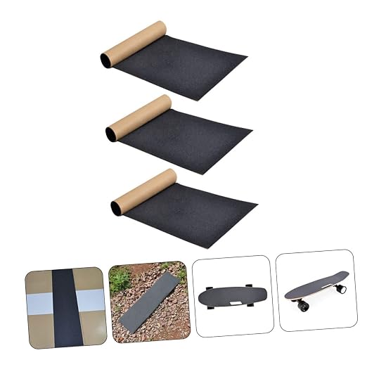 Convenient Grip Tapes 3pcs Skateboard Tape for Skateboard Deck Sandpaper