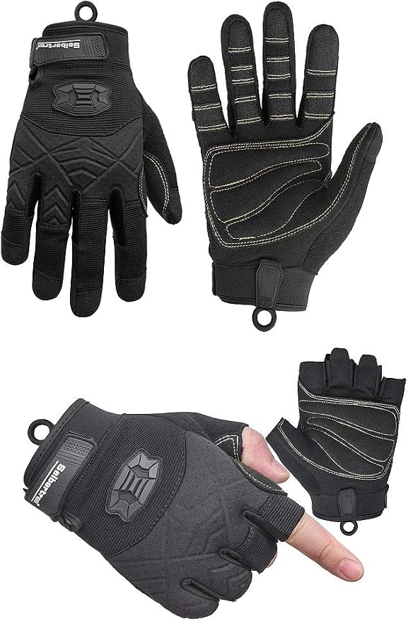 Seibertron Climbing Gloves Full Finger XXL and Half Finger XXL