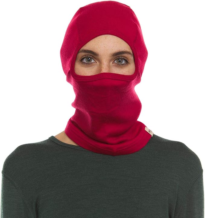 100% Merino Wool Balaclava - Winter Ski Mask - Face Mask - Cold Weather Gear