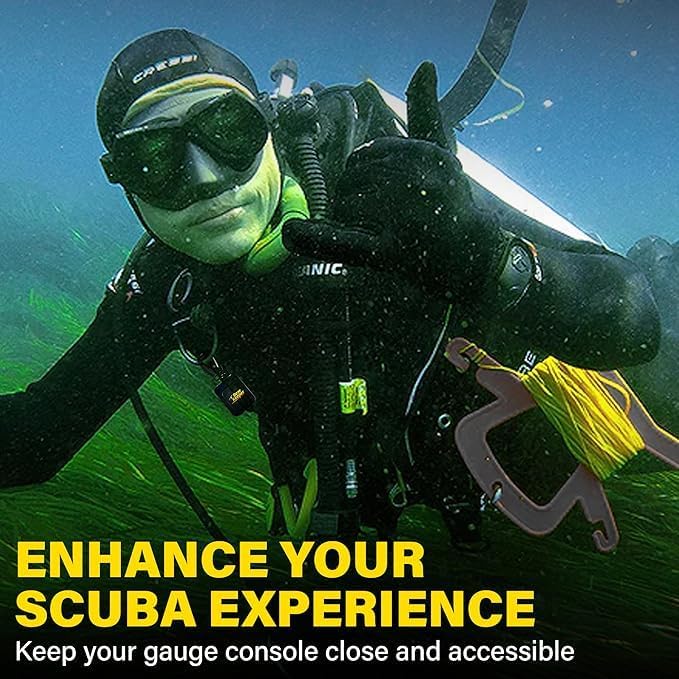 Gear Keeper Scuba Retractable Lanyard for Dive Console & Depth Gauge - Keeps Scuba Gear Secure & Accessible - Made in USA