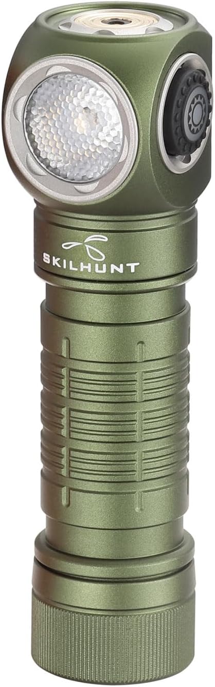 H150 Compact USB Magnetic LED Headlamp, Rechargeable EDC Light for Camping, Running, Hiking, Outdoor (Green, Cool White led)