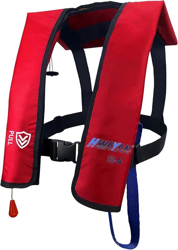 Automatic Inflatable Life Jacket | Inflatable PFD Jackets for Adults|Kayak Life Vest | for Outdoor Water Sports | Fishing Sailing | Jet Skiing | Supports up to 330 lbs