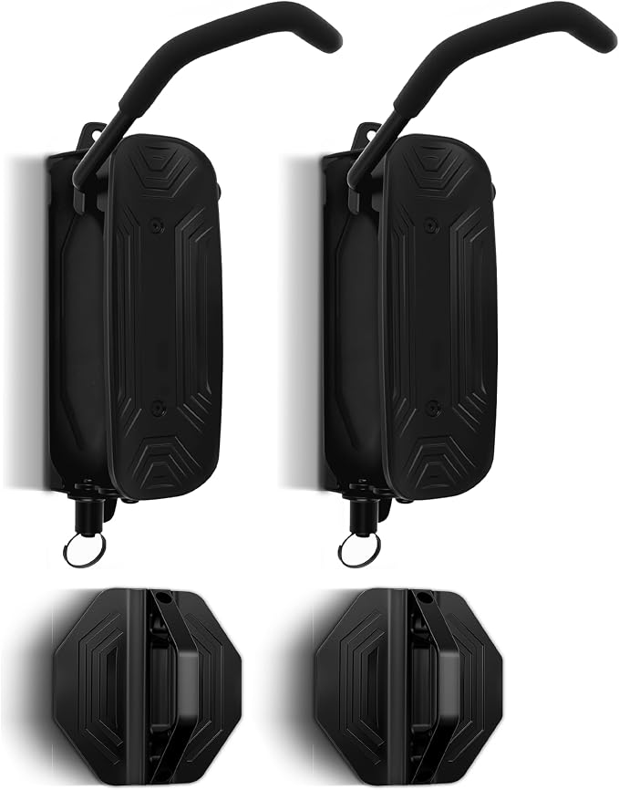 Swivel Bike Wall Mount, Bike Hangers for Garage, Space-Saving Vertical Bike Rack Holds Up to 66lbs, Heavy Duty Bicycle Storage Rack for MTB and Road Bikes, Easy to Install（2 Pack）