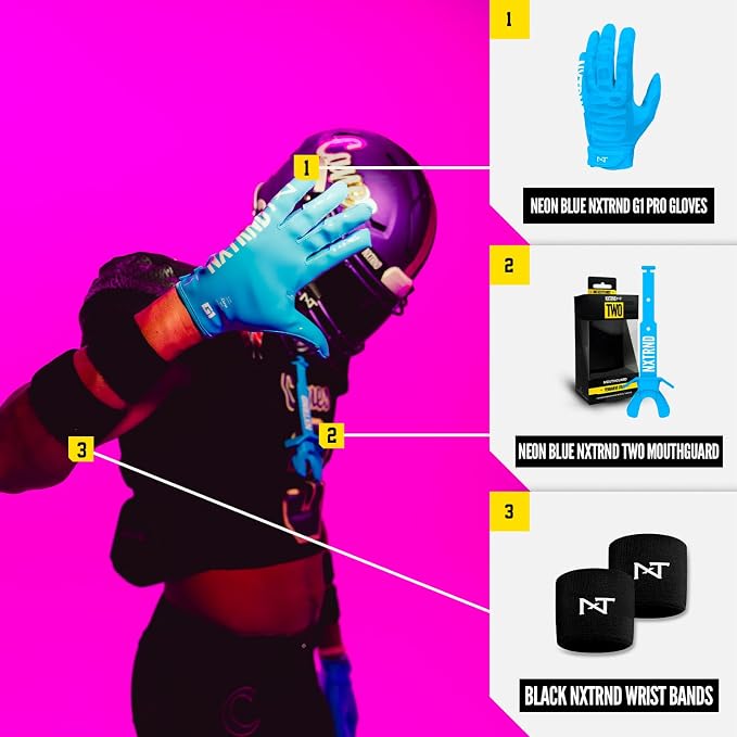 Nxtrnd G1 Pro Men's Football Gloves, Adult Sticky Receiver Gloves