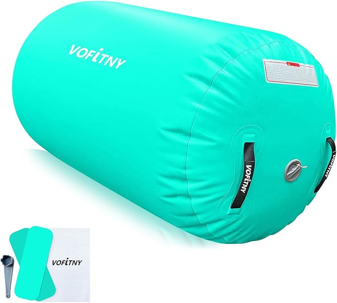 VOFiTNY Air Mat Tumble Track Springboard Inflatable Pump with 4 Nozzles 110-120V AC