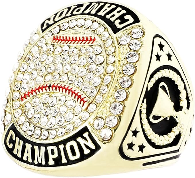12 Pcs Baseball Championship Ring Trophy Award Gift Tournament Championship Ring Winner Tournament Team, from Size 8 to 11,