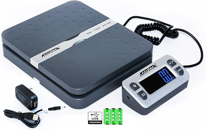 Accuteck ShipPro W-8580 110lbs x 0.1 oz Gray Digital Shipping Postal Scale