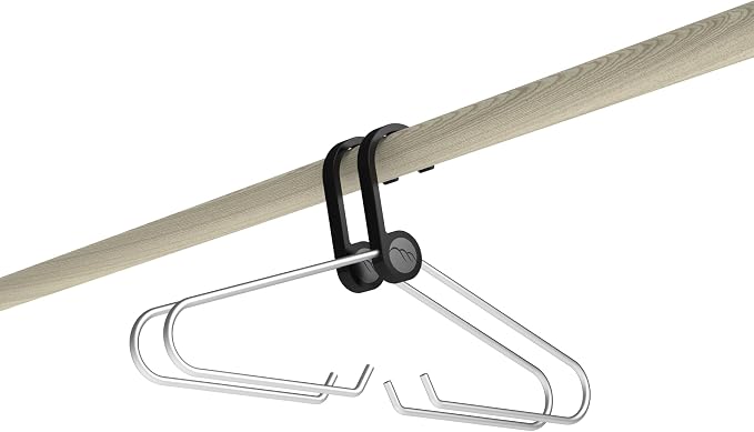Foothill Kit Hanger - Cycling Kit Storage, Hanger for Jersey and Bibs (Black, 2-Pack)