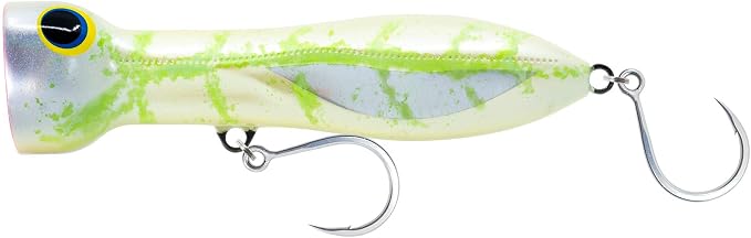 Nomad Design Chug Norris 6” (150mm) Topwater Floating Popper Fishing Lure with BKK Hooks & Durable Diamond Armour, for Bluefin & Yellowfin Tuna, Cubera Snapper, & Roosterfish