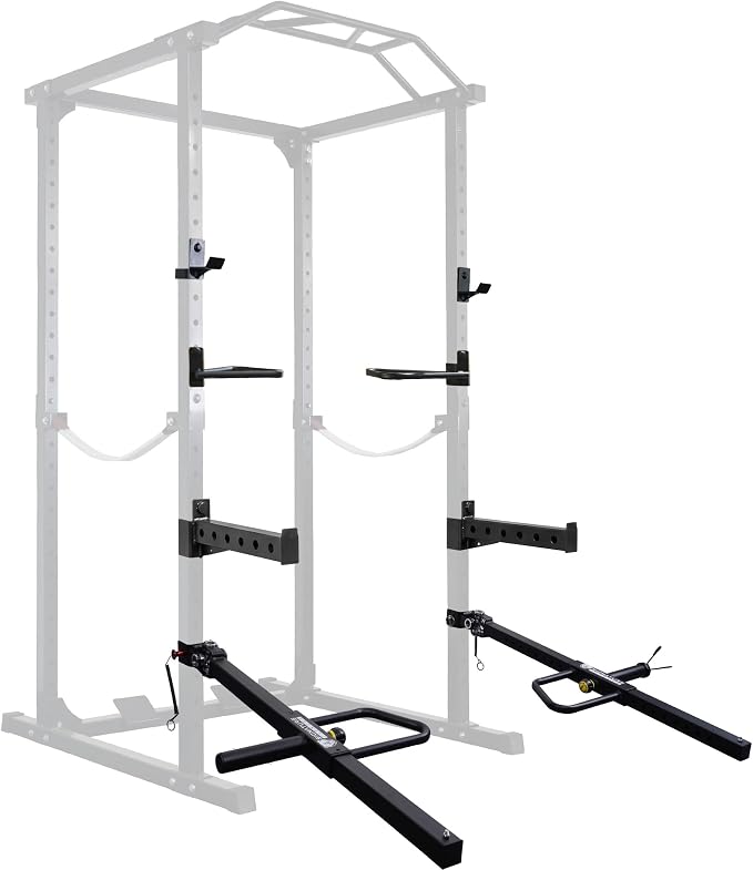 Fitvids Power Cage Squat Rack Accessories Multiple Sizes, Upgraded Adjustable Jammer Arms, Lever Arms,Spotter arms,Squat Belt and Various Other Accessories