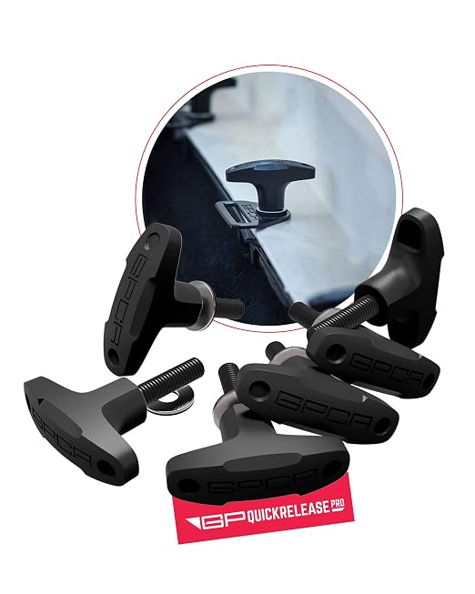 GPCA - Quick-Release Tie Down Anchor/T–Handle M8 25mm with Screw Nuts for Fast Jeep Top Removal Lift, Truck Tie Downs, Jeep Wrangler Accessories for JL, 4xe, JK, YJ and More, Patented, 6 Packs