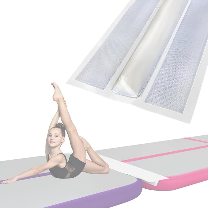 GLANT 3ft/6ft Air Mat Tumble Track Connector Tape for Inflatable Tumbling Gymnastic/Yoga/Camping White（NEW） (40)
