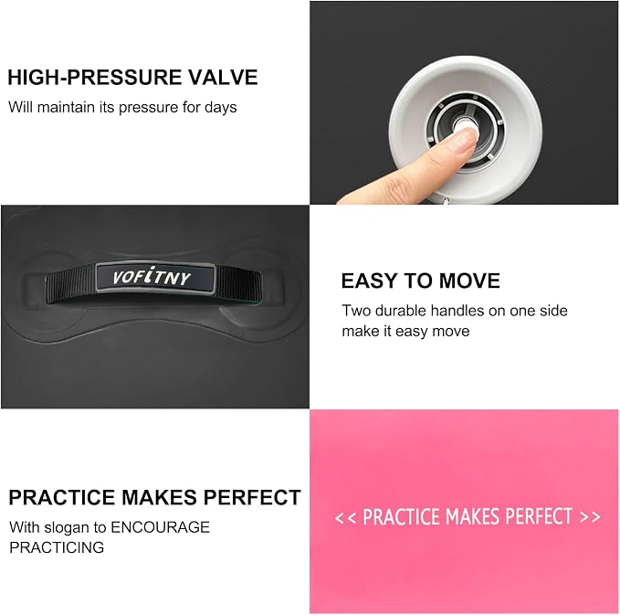 VOFiTNY Gymnastics Tumbling Equipment Air Barrel Inflatable Octagon Tumbler Roller Back-bend Trainer Cheerleading Without Pump