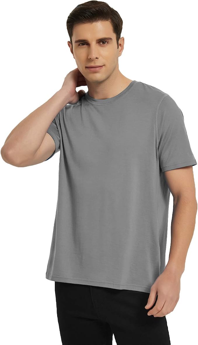 METARINO Merino Wool T-Shirts Mens Short Sleeve Lightweight Base Layer for Hiking,Travel,Hunting,Cycling