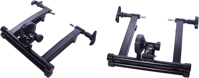 BalanceFrom Bike Trainer Stand Steel Bicycle Exercise Magnetic Stand with Front Wheel Riser