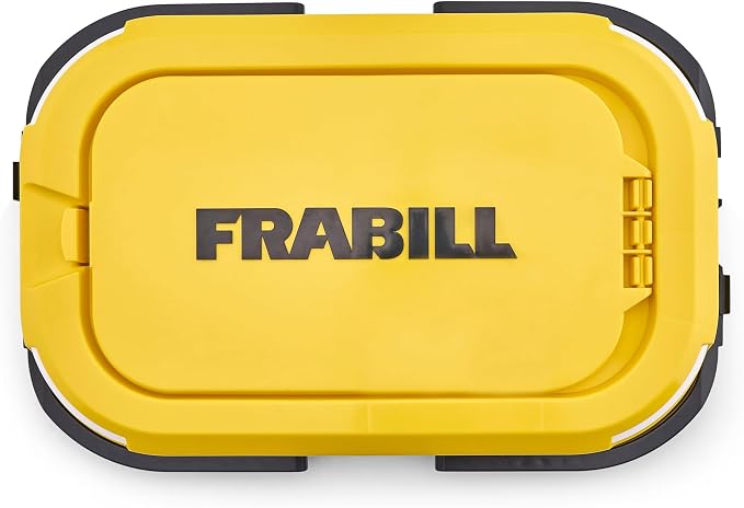 Frabill Collapsible Live Bait Bucket, 6 qt Capacity, Collapses to Same Size as Plano 3700 Stowaway, Comfortable Handles