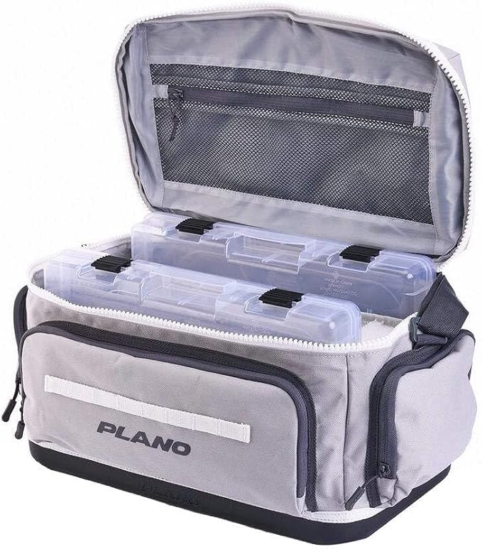 Plano Weekend 3600 Tackle Bag, Cutting-Edge Fishing Tackle Bag, Molded Waterproof Base, Spacious Storage, Die Cut Tool Sleeves, Daisy Chain Attachment Points