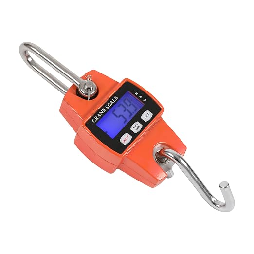 HFS(R) 660LB/300KG Heavy-Duty Digital Hanging Crane Scale - Versatile, Accurate, and Durable for Hunting, Farming, Luggage, and More