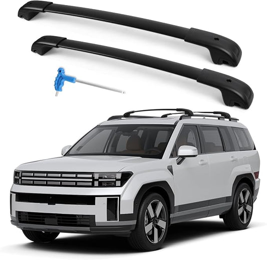Roof Rack Cross Bars Compatible with Hyundai Santa Fe 2024-2026, 300LBS Heavy Duty Adjustable Aluminum Cargo Bar for Rooftop Carrier, Cross Bars for Luggage, Kayak, Canoe, Bike, Snowboard