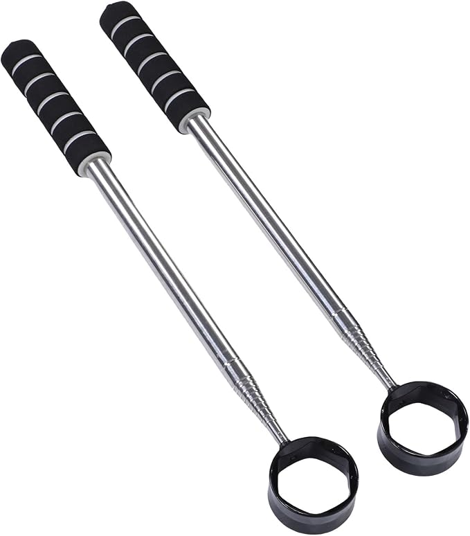 Golf Ball Retriever, 8.5ft Telescopic Stainless Steel Lightweight Golf Ball Grabber, Club Scooper with Anti Slip Handle for Water Hazards and Course Use