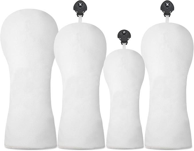 Golf Accessories Golf Club Covers for Driver, Fairway, Hybrids - Golf Driver Headcover/Golf Fairway Wood Head Cover/Hybrid Headcover for Men/Women Golfer