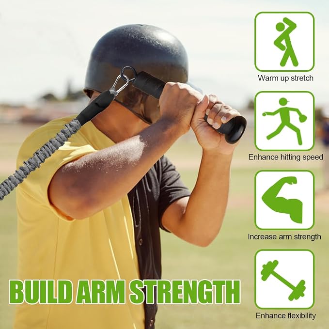 Davllin Baseball Resistance Trainer,Training Aid for Baseball Softball Pitchers,Interchangeable Grips to Build Arm Strength,Arm Bands for Baseball Players,Baseball Throwing Trainer,Great to Warm-Up