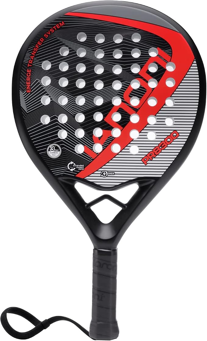 Padel Racket Carbon Fiber Surface with EVA Memory Flex Foam Core Lightweight Padel Racquet