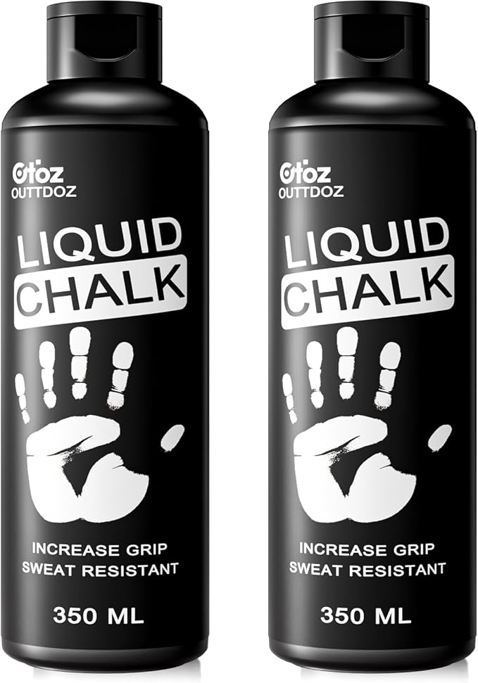 Pro Grade Liquid Chalk 2 oz or 12 oz Mess-Free Gym Chalk for Weightlifting, Gymnastics, Rock Climbing, Dancing, Dries in Seconds