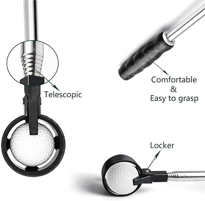 harayaa Golf Ball Retriever Telescopic Up Tool Golf Picker