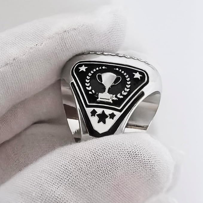 12 Pcs Baseball Ring Softball Baseball Finalist Ring Sport Ball Trophy Award Gift for Tournament or League Finalist Winner
