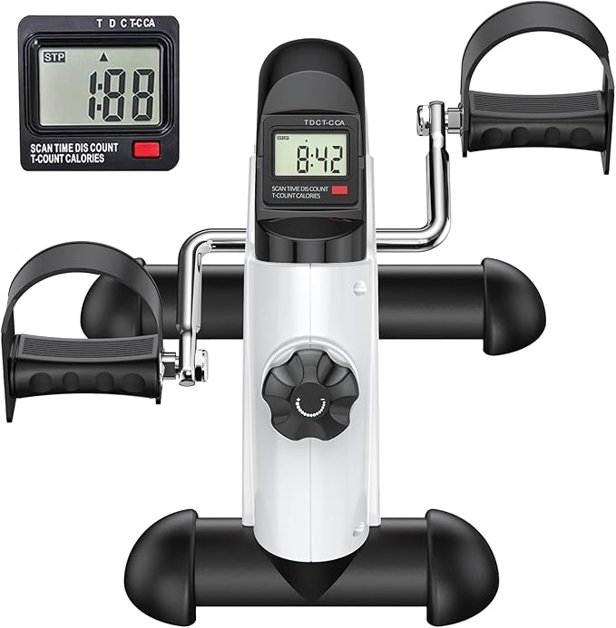 Cyclace Under Desk Bike Pedal Exerciser for Arm/Leg Exercise - Portable Mini Exercise Bike Desk Cycle, Leg Exerciser for Home/Office Workout