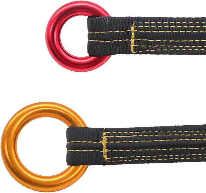 NewDoar Tree Arborist Friction Saver 22KN Climbing Cambium Saver Loop Belt Sling Retrievable Anchor 35.4 inch/43 inch
