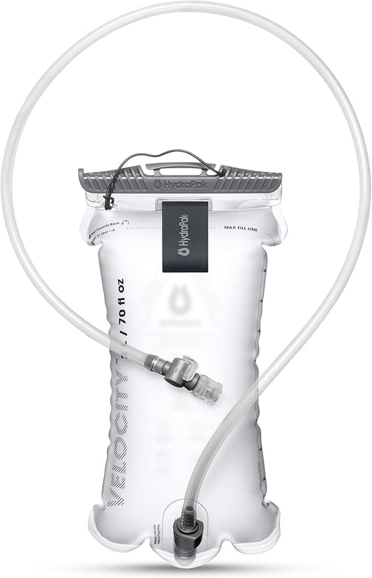 HydraPak Velocity Hydration Reservoir (1.5L, 2L, 3L), Ultralight Water Bladder, Self-Sealing Bite Valve, Leak Proof, Reversible, Dishwasher Safe