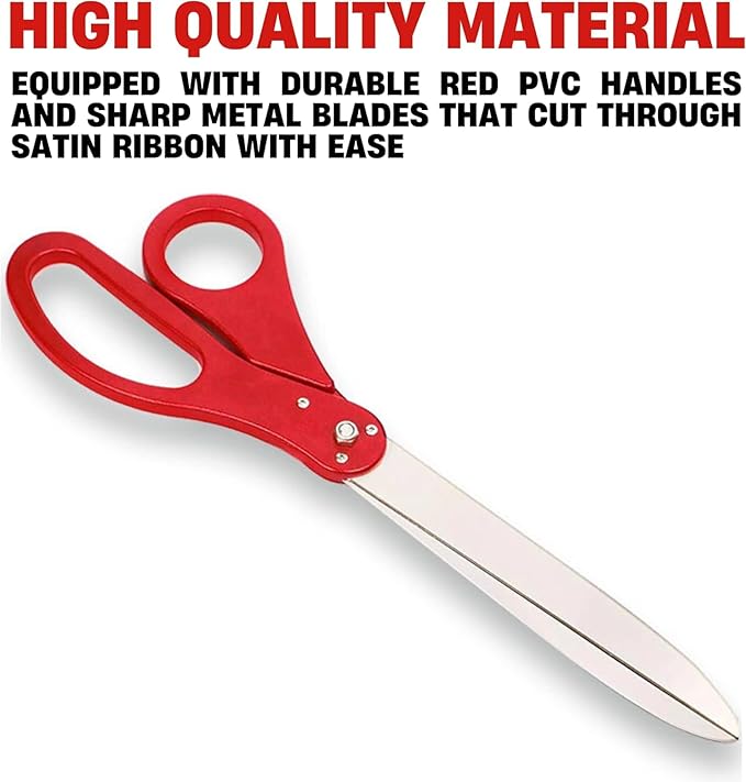 25" Giant Scissors for Ribbon Cutting Ceremony Ribbon Cutting Scissors for Special Events Inaugurations and Ceremonies
