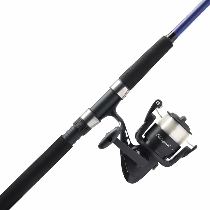 Shakespeare Catch More Fish Spinning Reel and Fishing Rod Combo with Kit