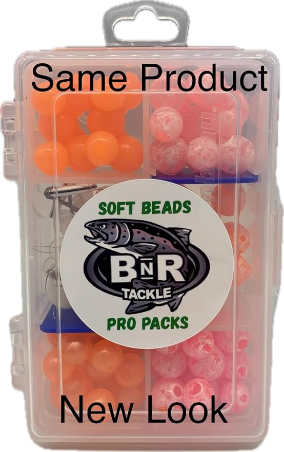 BnR Tackle Soft Beads Pro Pack Clack/Sandy (Fishing Tackle)