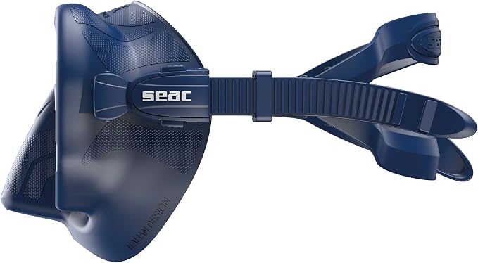 SEAC Pura – Frameless Single-Lens Silicone Diving Mask | Antifog Low Volume Mask for Diving and Snorkeling with 3D Buckle