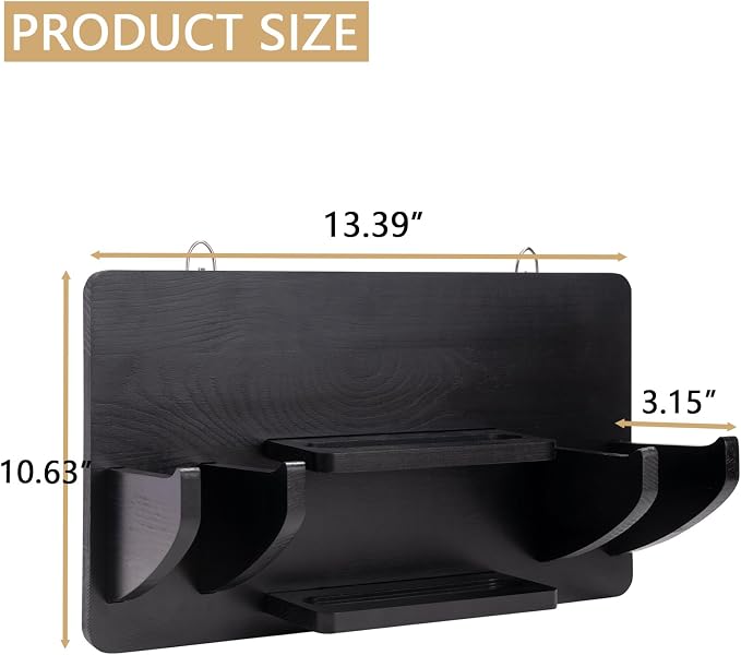 Ping Pong Paddle Storage Rack, Ping Pong Accessories Organizer Wall-Mount for 6 Paddles, 6 Pickleball Paddles and Balls, Pine Wood Table Tennis Racket Display for Game Room Bar Office Home