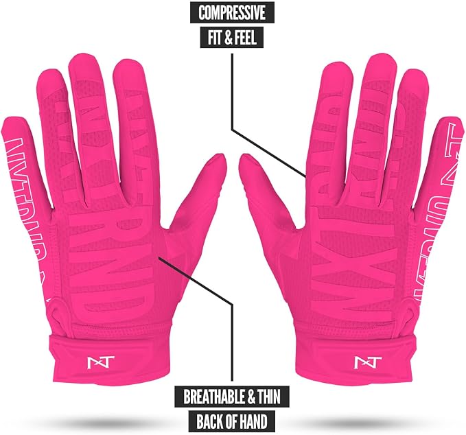 Nxtrnd G2 Pro Football Gloves, Men's Ultra Sticky Elite Receiver Gloves