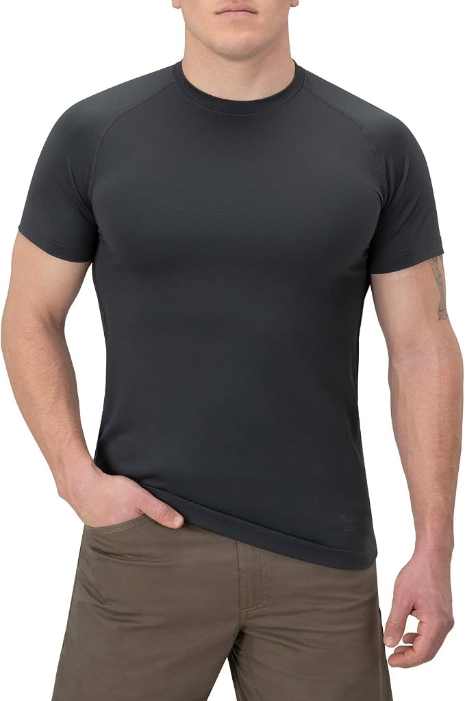 Vertx Men’s Full Guard Short Sleeve Performance Shirt – Baselayer Compression, VaporCore 37.5, Quick-Dry